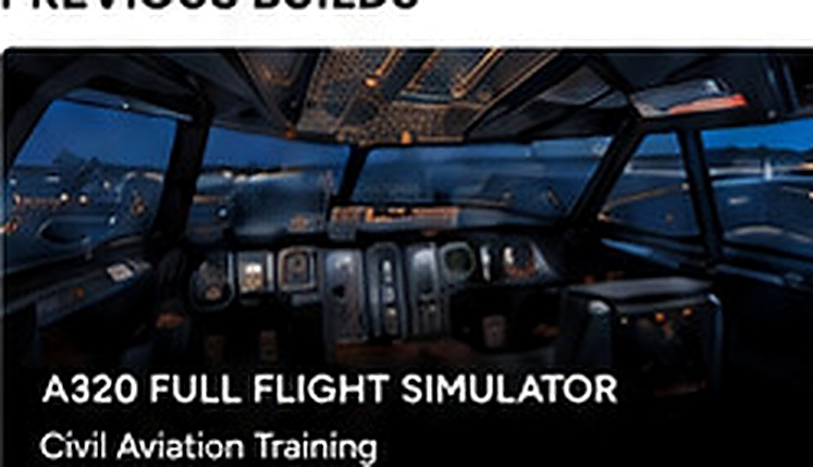 A320 full cockpit simulator