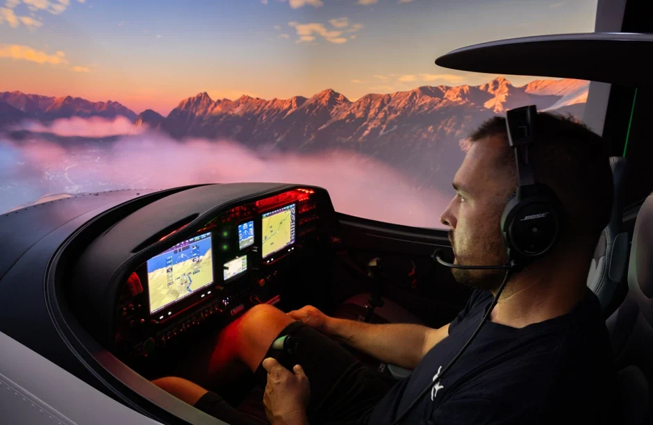 B23 prototype being tested by the chief pilot