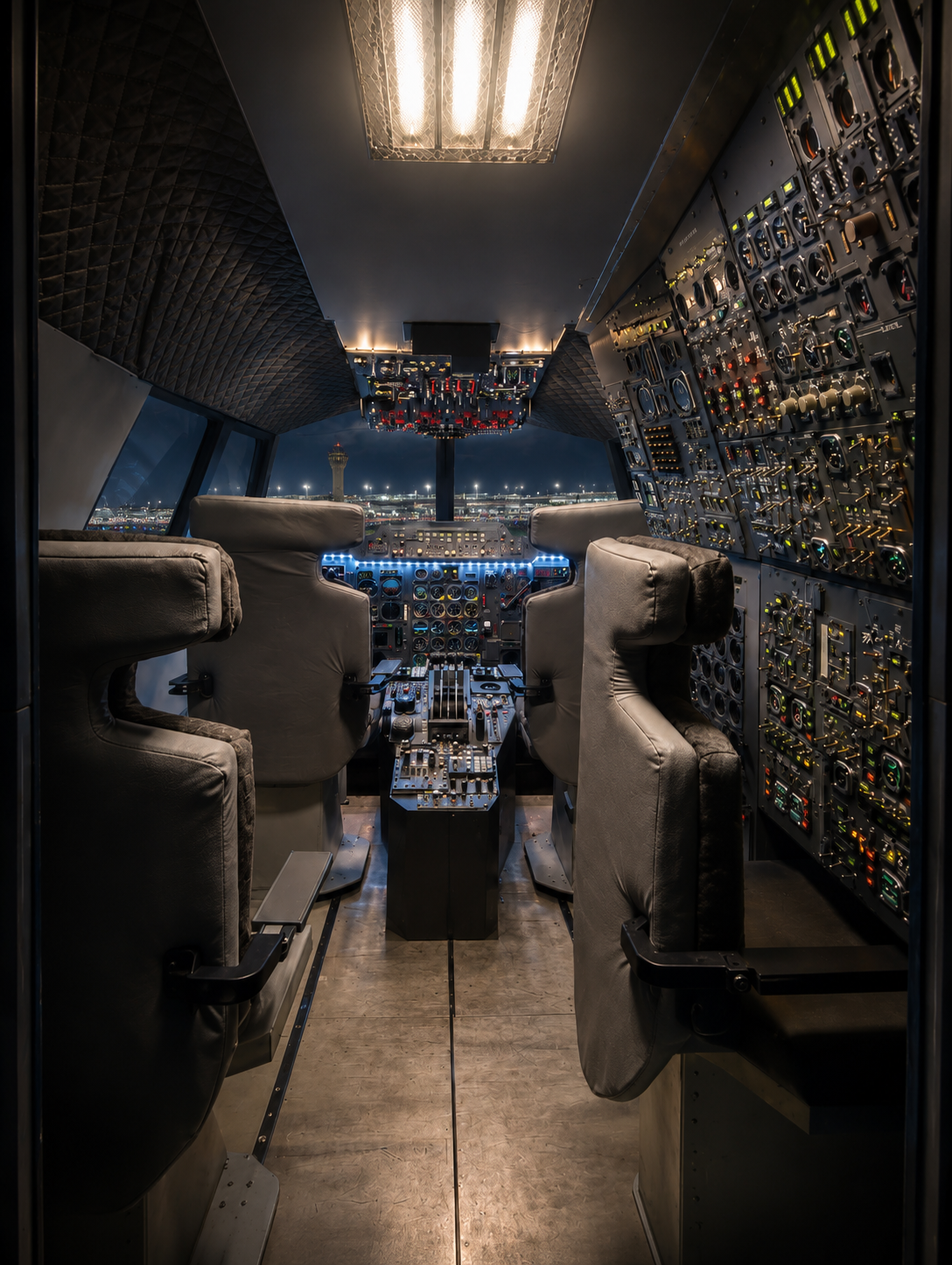 Professional flight simulator cockpit
