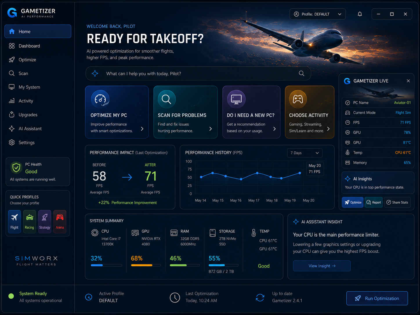 GameBoost AI-powered PC optimisation software